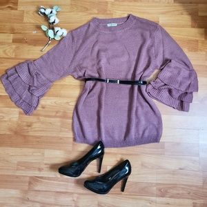 Fashion Nova Aly Ruffle Sleeves Sweater
